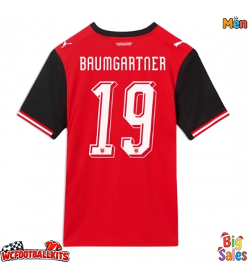 Austria Christoph Baumgartner #19 Replica Home Stadium Shirt World Cup 2026 Short Sleeve